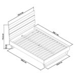 Bentley Designs Tivoli Weathered Oak Bed Frame, Double - Image 3