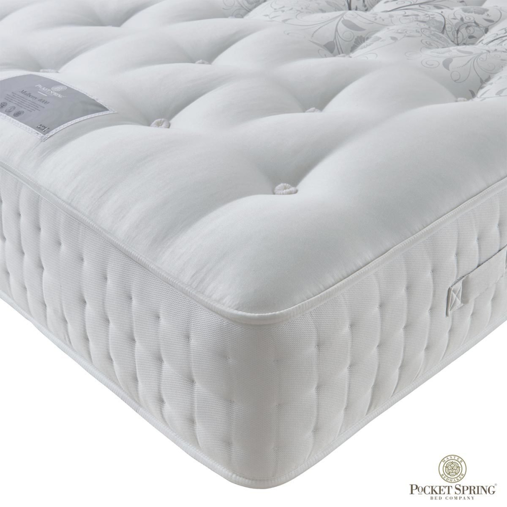 Pocket Spring Bed Company Mulberry Natural 4000 Pocket Mattress in 3 Sizes