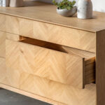Gallery Milano Oak 6 Drawer Chest of Drawers - Image 3