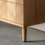 Gallery Milano Oak 6 Drawer Chest of Drawers - Image 4
