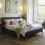 Swyft Bed 02 Charcoal Grey Velvet Bed Frame in 3 Sizes