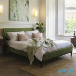 Swyft Bed 02 Green Velvet Bed Frame in 3 Sizes
