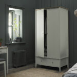 Bentley Designs Whitby Scandi Oak & Soft Grey Double Wardrobe - Image 3