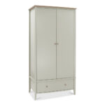 Bentley Designs Whitby Scandi Oak & Soft Grey Double Wardrobe - Image 4