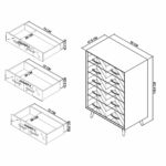 Bentley Designs Sienna Fumed Oak & Peppercorn 5 Drawer Chest of Drawers - Image 2