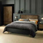 Bentley Designs Sienna Fumed Oak & Peppercorn Bed Frame in 3 Sizes - Image 2