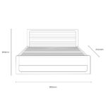 Gallery Craft Oak Bed Bed Frame, King - Image 2