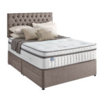 Silentnight Continental Divan Base with Eden Headboard in Wheat in 3 Sizes - Image 8
