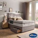 Silentnight Continental Divan Base with Eden Headboard in Wheat in 3 Sizes - Image 11