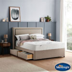 Silentnight 1400 Pocket Ortho Mattress & Sandstone Divan in 4 Sizes