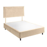 Silentnight Velvet 4 Drawer Divan Base with Malvern Headboard in Umbra in 3 Sizes - Image 10