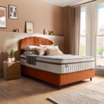 Silentnight Velvet 4 Drawer Divan Base with Merlin Headboard in Maritime in 3 Sizes - Image 12