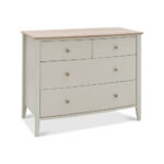 Bentley Designs Whitby Scandi Oak & Soft Grey 4 Drawer Chest of Drawers - Image 3
