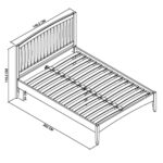 Bentley Designs Whitby Scandi Oak & Soft Grey Bed Frame in 2 Sizes - Image 3