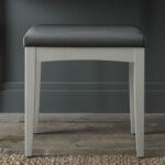 Bentley Designs Whitby Scandi Oak & Soft Grey Dressing Table & Stool - Image 4