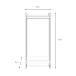 Gallery Craft Oak Open Wardrobe - Image 2