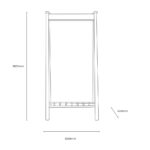 Gallery Wycombe Black Oak Open Wardrobe - Image 2