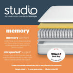 Silentnight Studio Memory 1000 Hybrid Rolled Mattress in 3 Sizes - Image 4