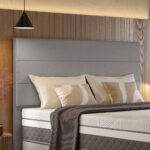 Sealy Monet Silver Fox Fabric Full Height Headboard in 3 Sizes - Image 3