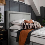 Silentnight Palermo Grey Fabric Full Height Headboard in 3 Sizes - Image 2