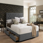 Pocket Spring Bed Company Florence Grey Fabric Headboard in 3 Sizes - Image 11
