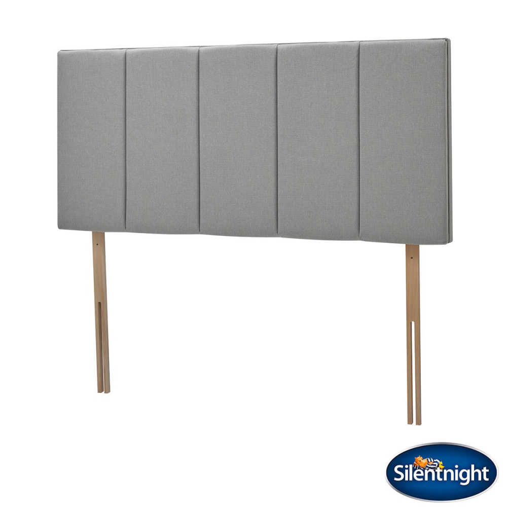 6944dc52e57ffaaec0c83ef617efd8c205303472c13b232a3ce33.jpg Silentnight Brescia Grey Fabric Headboard in 4 Sizes - Image 1