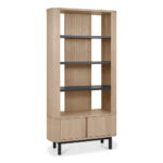 Bentley Designs Vega Scandi Light Oak Open Display Bookcase - Image 3