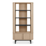 Bentley Designs Vega Scandi Light Oak Open Display Bookcase - Image 4