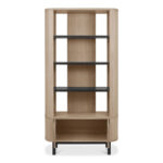 Bentley Designs Vega Scandi Light Oak Open Display Bookcase - Image 5