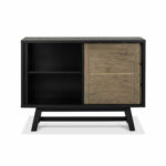 Bentley Designs Camden Weathered Oak & Peppercorn Narrow Sideboard - Image 4