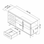 Bentley Designs Kristen Light Oak Large Sideboard - Image 2