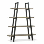 Bentley Designs Camden Weathered Oak & Peppercorn Open Display Unit - Image 3