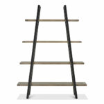 Bentley Designs Camden Weathered Oak & Peppercorn Open Display Unit - Image 4