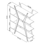 Bentley Designs Kristen Light Oak Open Display Bookcase - Image 2