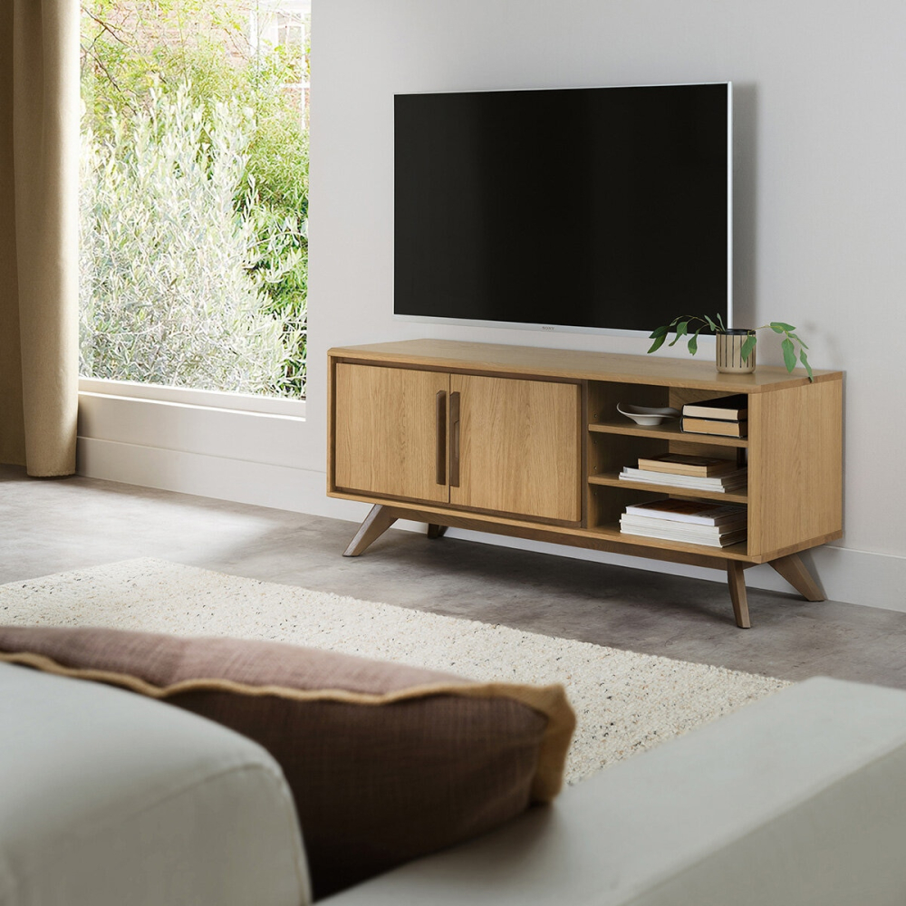 Bentley Designs Kristen Light Oak Entertainment Unit for TV's up to 55"