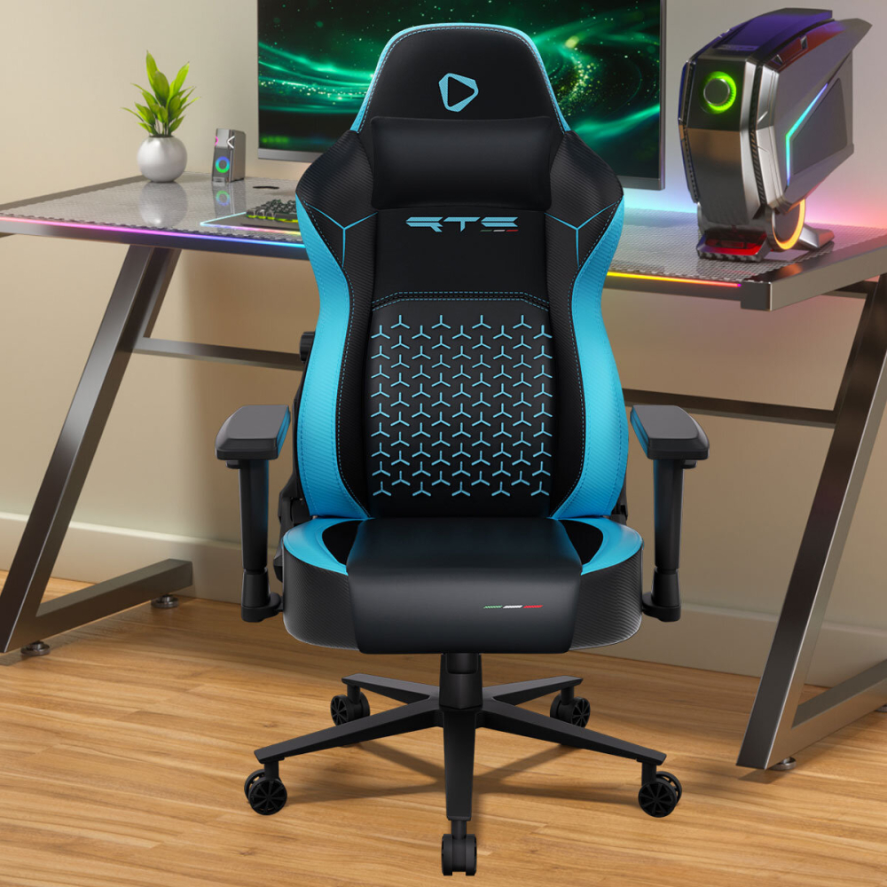 ONEX RTC ErgoGlide Gaming Chair, Black/Blue