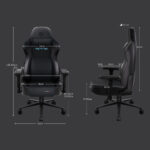 ONEX RTC ErgoGlide Gaming Chair, Black/Blue - Image 2