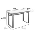 Tresanti Aurora Power Adjustable Height Desk with LED Lights - Image 6