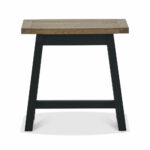 Bentley Designs Camden Weathered Oak & Peppercorn Side Table - Image 4