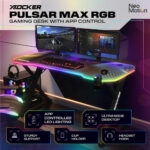 X Rocker Pulsar Max RGB Gaming Desk with LED Lights - Image 3
