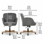 Henredon Murphy Fabric Office Chair, Grey - Image 6