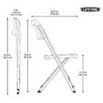 Lifetime Bypass Commercial Grade Folding Chairs, 4 Pack - Image 3
