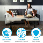 Lifetime 4ft Adjustable Height Nesting Commercial Grade Table - Image 5