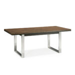 Bentley Designs Tivoli Dark Oak Extending Dining Table + 6 Black Cantilever Chairs, Seats 6-8 - Image 5