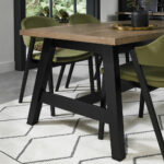 Bentley Designs Camden Weathered Oak & Peppercorn Extending Dining Table, Seats 6-8 - Image 3