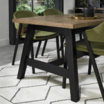 Bentley Designs Camden Weathered Oak & Peppercorn Extending Dining Table, Seats 4-6 - Image 3