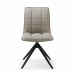 Indus Valley Skylar Ceramic Extending Dining Table + 6 Taupe Chairs, Seats 6-8 - Image 5