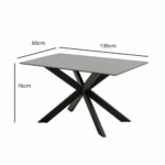 Indus Valley Arden Ceramic Dining Table With Grey Corner Bench & Low Bench - Image 4