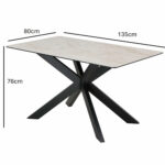 Indus Valley Arden Ceramic Dining Table With Taupe Corner Bench & Low Bench - Image 4