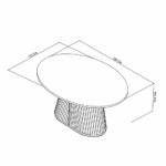 Bentley Designs Vega Scandi Light Oak Dining Table, Seats 4 - Image 2